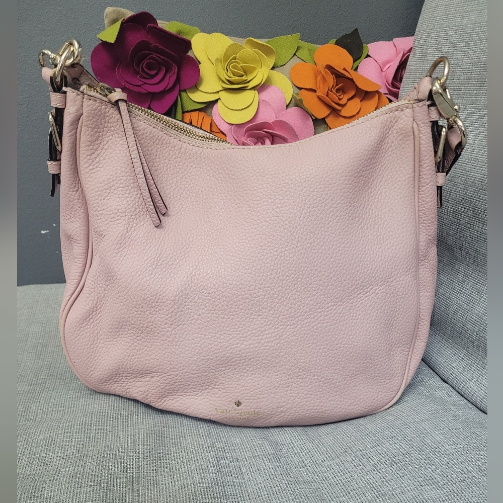 KATE SPADE LIGHT PINK LEATHER  SHOULDER / HANDBAG